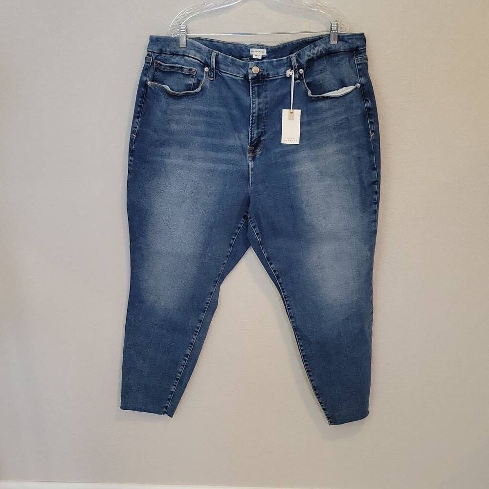 Good American Women's Plus High Rise Skinny Jeans Size 28-32